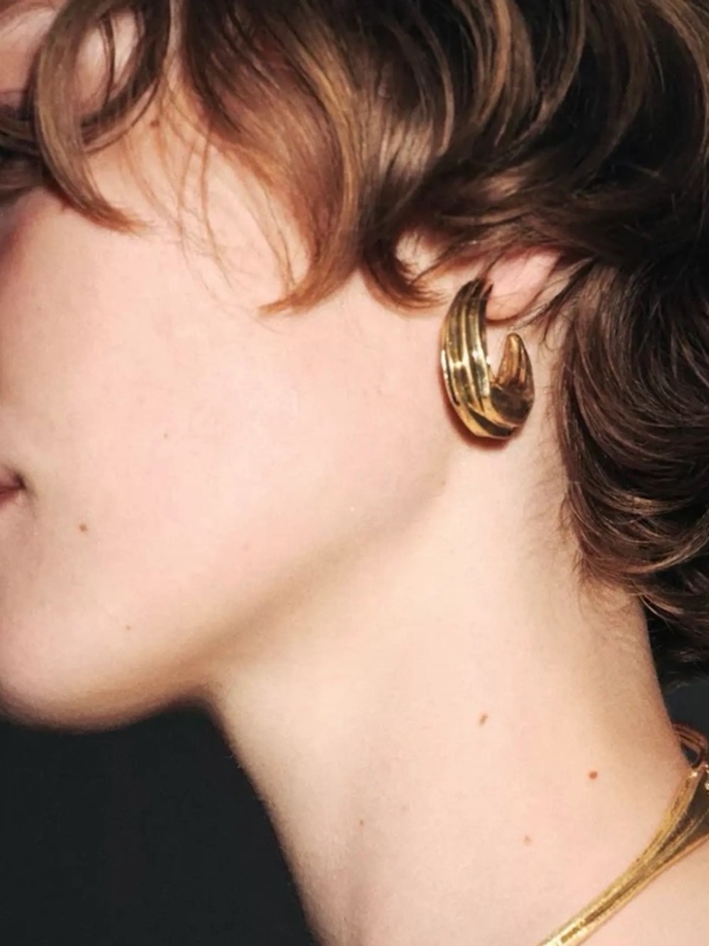 Zara Gold Tone Twist Hoop Earrings - Women Jewelry